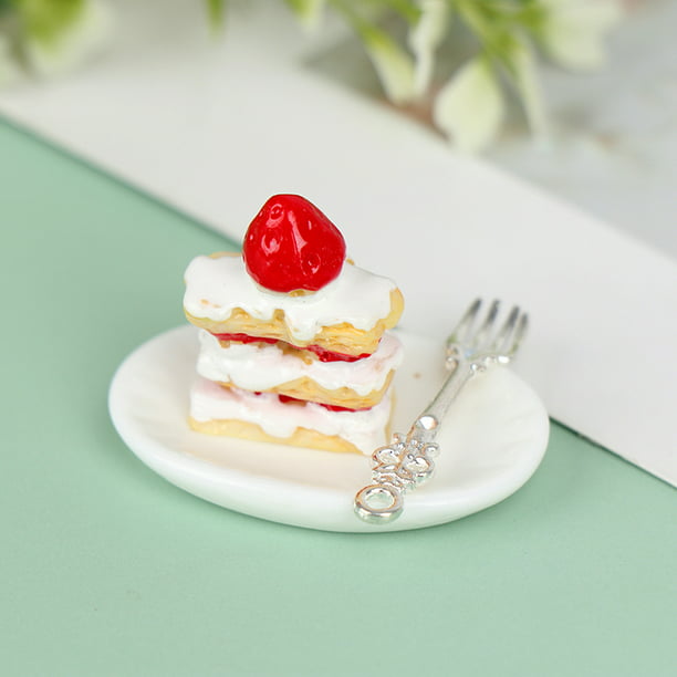 1/12 Dollhouse Miniature Dessert Cake Stand Tableware Kitchen Foods Model